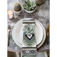 thumbnail image 2 of Sagge Green Boho Cloth Napkins Set of 4 Reusable Dinner Napkins, Country Southwest Aztec Geometric Cocktail Napkin Washable Table Napkins for Wedding/Holiday Party/Baby Shower 20"x20", 2 of 7