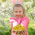 thumbnail image 6 of Golden Plastic Easter Eggs Fillable for Treats and Surprises, Set of 12 Empty Eggs for Toddler Games and Basket Stuffers, Reusable Decor, Size 6x4.3x4.3cm, 6 of 6