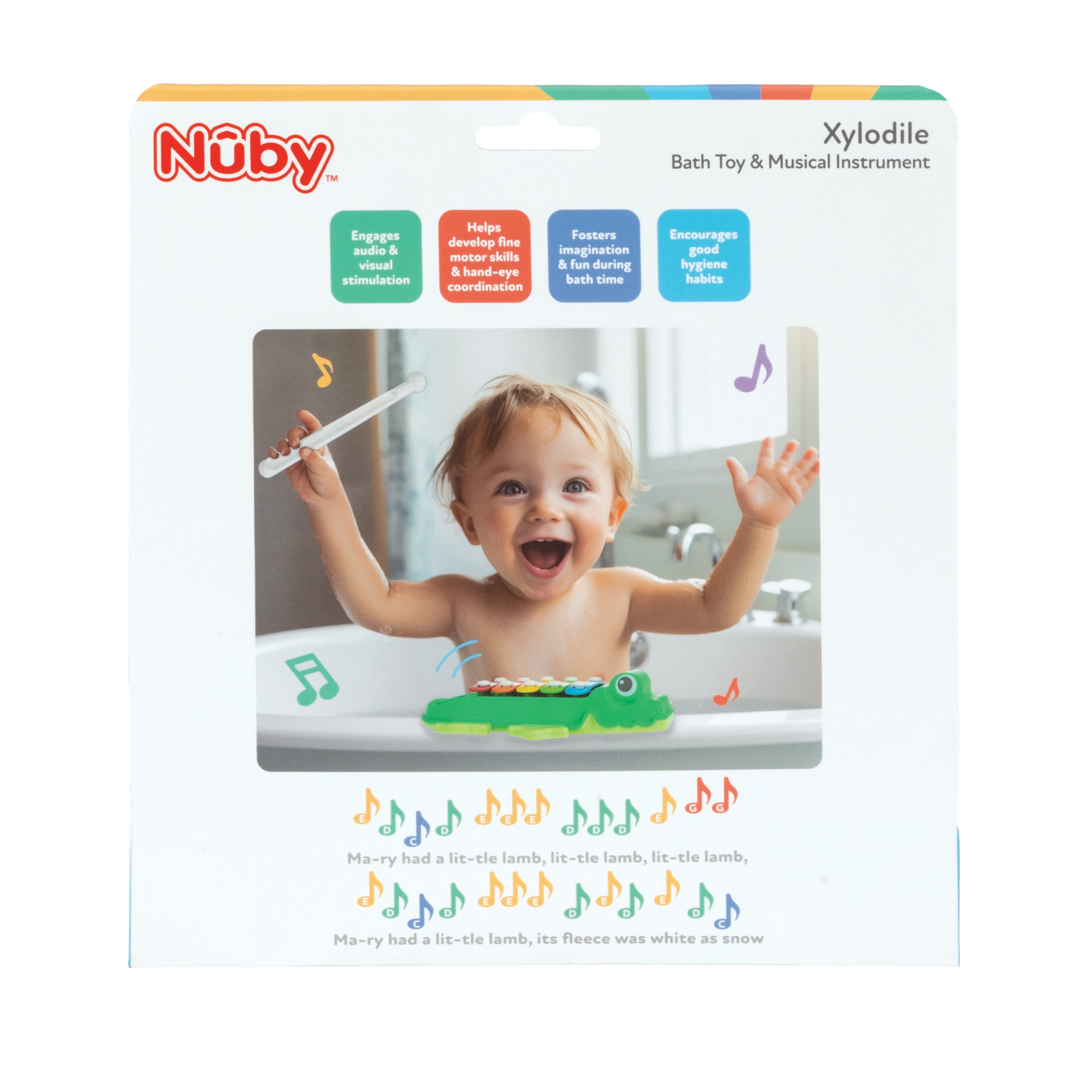 Nuby Xylodile Toddler Bath Toy and Musical Instrument for Kids