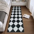thumbnail image 4 of Alfombra Runner Beeiva a cuadros, lavable, 61 x 183 cm, antideslizante, 4 of 6