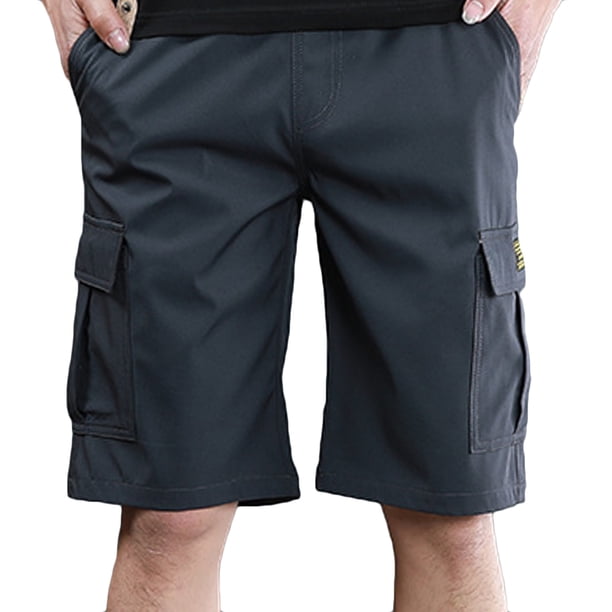 pstuiky Pantalones cortos deportivos para hombre, Pantalones cortos casuales de moda para hombre con cordón elástico estampado y bolsillos Pantalones cortos de golf