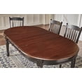 thumbnail image 4 of Bowery Hill 76" Solid Wood Extendable Oval Dining Table in Black, 4 of 15