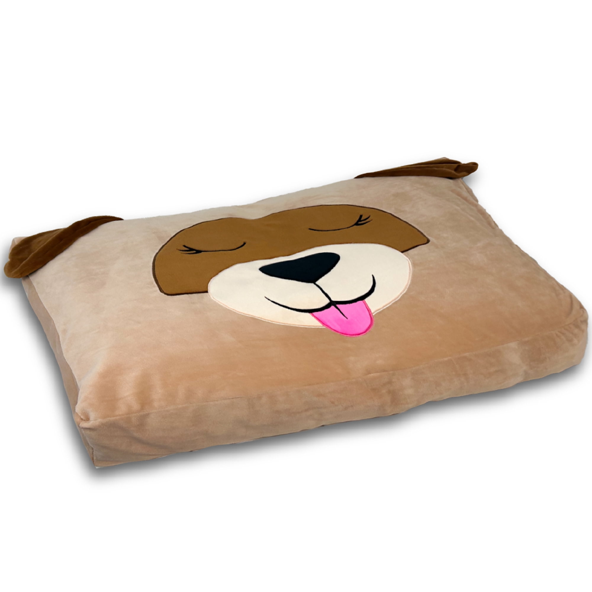Pet Bed In A Box Slipcover: Able The Tan Dog - XLarge - 42x28" Character Bed Case, Stuff & Fill With Your Scent-Pillows-Clothes, Happy Nappers