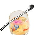 thumbnail image 3 of Stainless Steel Yerba Mate Straw Bombilla Filter Spoon | Reusable Metal Drinking Straw for Loose Leaf Tea | Eco-Friendly Durable Washable | Stirring Function | 1 Pack, 3 of 5