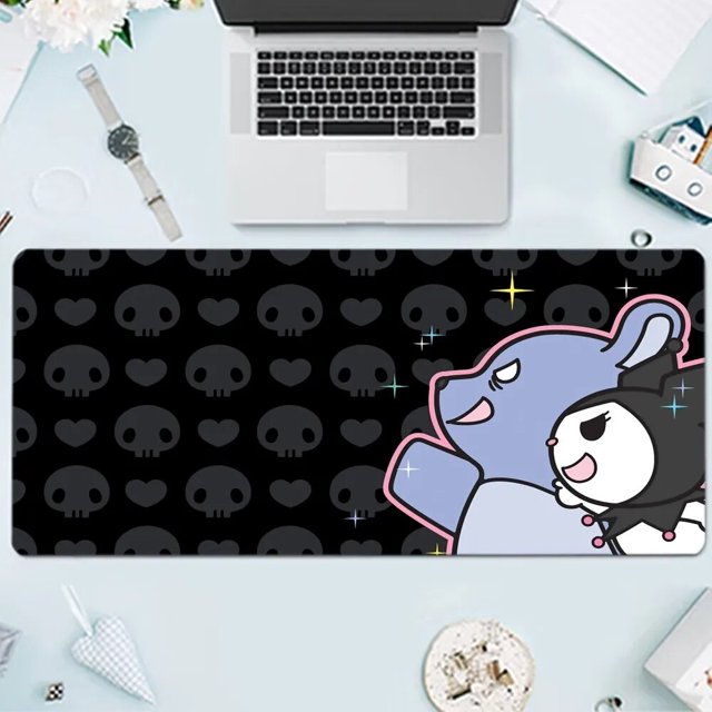 Kuromi Kawaii Mousepad Large Gaming Compute Gamer PC Keyboard Mouse Mat good