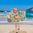 thumbnail image 2 of Yayeee Kids Hooded Towels Toddler Soft Absorbent Beach Bathing Wrap 50" x 23.5", Floral Tomatoes, 2 of 5