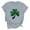Black, variant on Womens St. Patrick's Day Shirts Short Sleeve Round Neck Lucky Shamrock Printed Ireland Shirts Fashion Casual Pullover Tops Gray XXL
