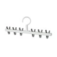 thumbnail image 2 of Percha para ropa, secado de 360 ​​grados, calcetines colgantes a prueba de viento, gancho para ropa interior, Clip desmontable, estante de Almacenamiento y organización del hogar Blanco Gris Bewildely HA065158-02B, 2 of 6