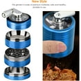 thumbnail image 2 of 4 Layers Grinder, 4- Layer Zinc Alloy Manual Crusher Mill with 3- Chambers Handle for Kitchen Spice Grinding Tool, 2 of 5