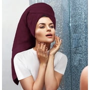 Utopia Towels 8 Piece Luxury Towel Set – Majestic Plush, Super Absorbent & Quicker-to-Dry, Thick 100% Ring Spun Cotton Towels for Bathroom, Spa & Hotel – 2 Bath, 2 Hand, 4 Washcloths, Burgundy