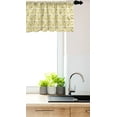 thumbnail image 3 of Ambesonne Geometric Window Valance, Triangles Arcs Doodle, 54" X 18", Pale Earth Yellow White, 3 of 3