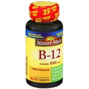 Nature Made Vitamin B-12 1000 mcg Dietary Supplement Tablets, 75 CT (Pack of 3)