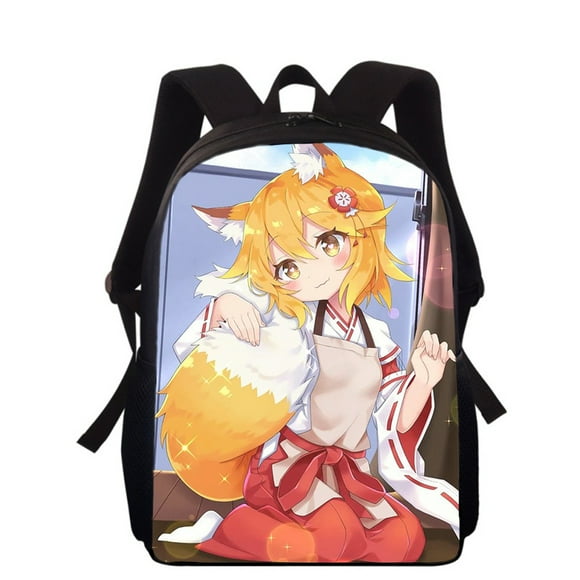 the helpful fox senko san Kids Backpack Bags for Boys Girls Back Pack Students School Book Bag