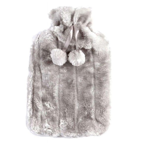2L Removable Hot Water Bottle Bag Plush Cover Protective Case Heat Preservation