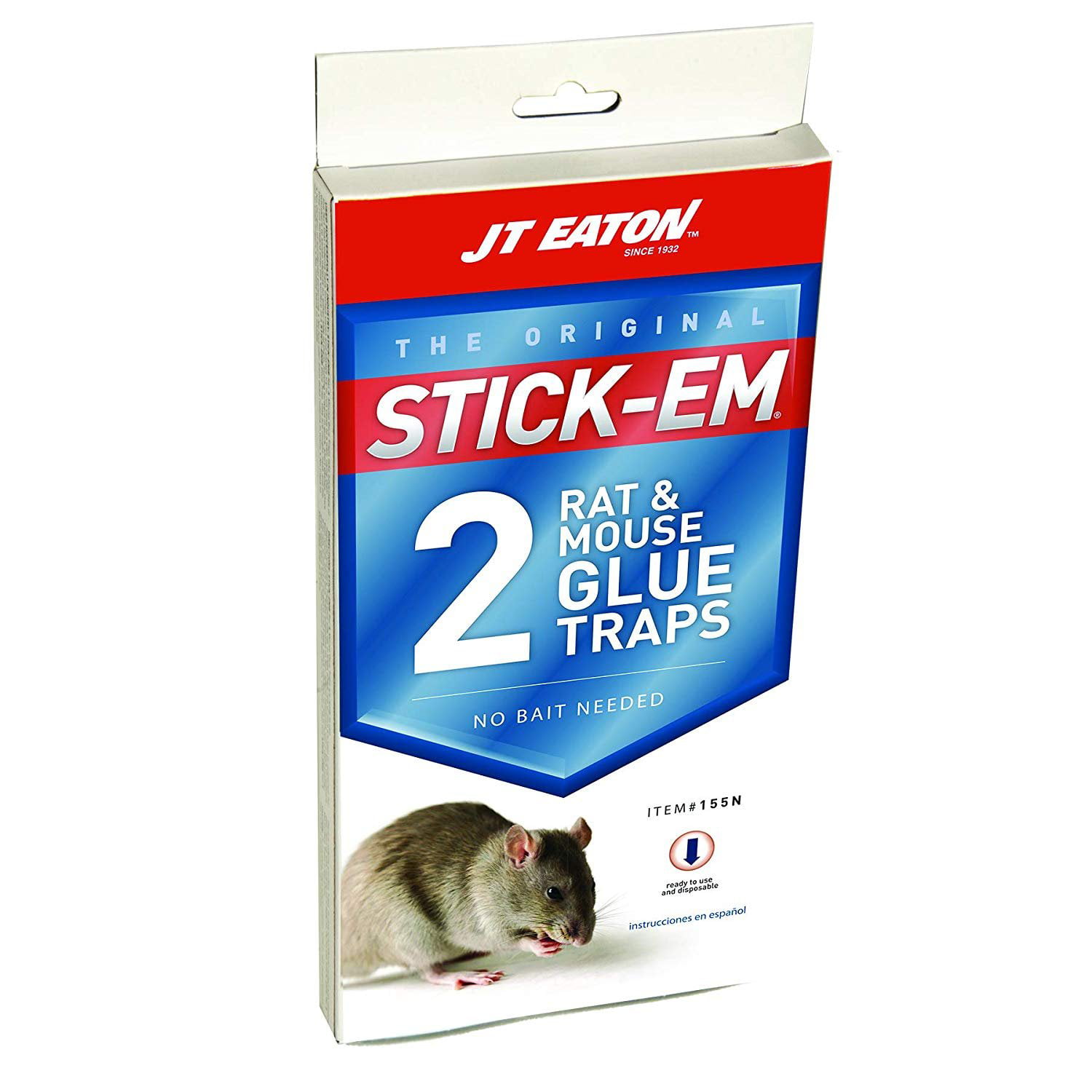 2PC Large Jumbo Size Glue Sticky Mouse Rat Mice Traps Rodent Disposable Tray 