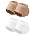 thumbnail image 1 of 2 pares de calcetines de tacón cubierta elástica de la cubierta elástica de los calcetines portátiles de las mangas del talón cómodas, 1 of 8