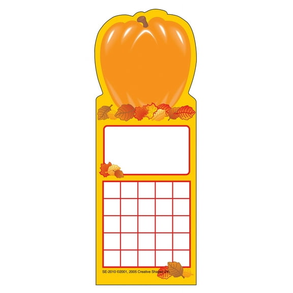 SHAPES ETC. Personal Incentive Chart - Pumpkin