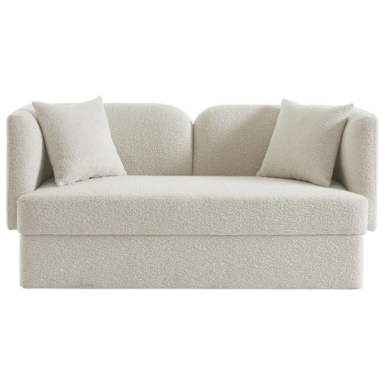 Meridian Furniture Marcel Boucle Fabric Loveseat Meridian Furniture Marcel Boucle Fabric Loveseat