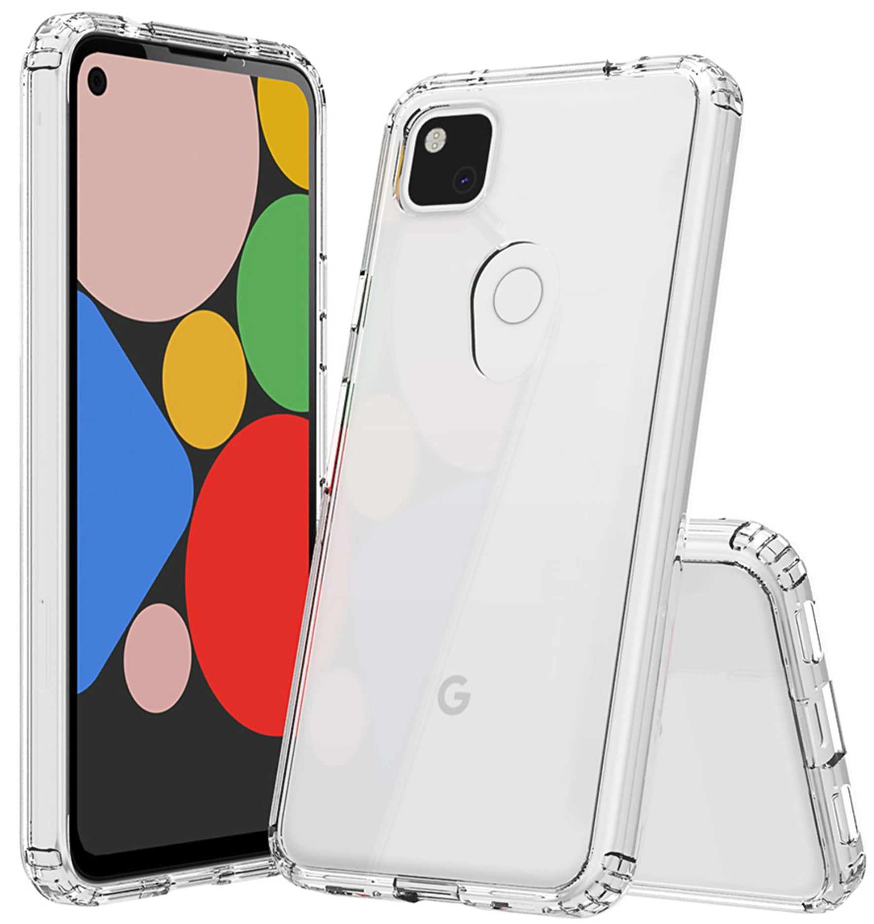 Case for Pixel 4a, Clear [Aquaflex] Transparent Flexible TPU [Shock ...