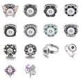 thumbnail image 2 of HOOUN DIY Chunk Charm Silver Drill Snap Ring For 12 18mm Snap Button Jewelry Gift-#01(12mm), 2 of 5
