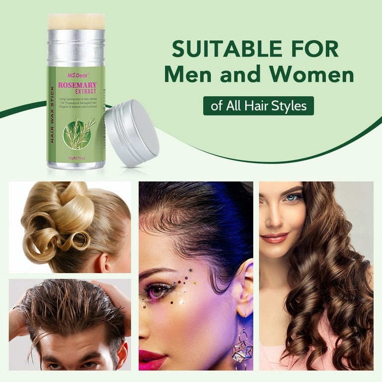 AITREE 2Pack Hair Wax Stick, Rosemary Wax for Flyaways, Frizz