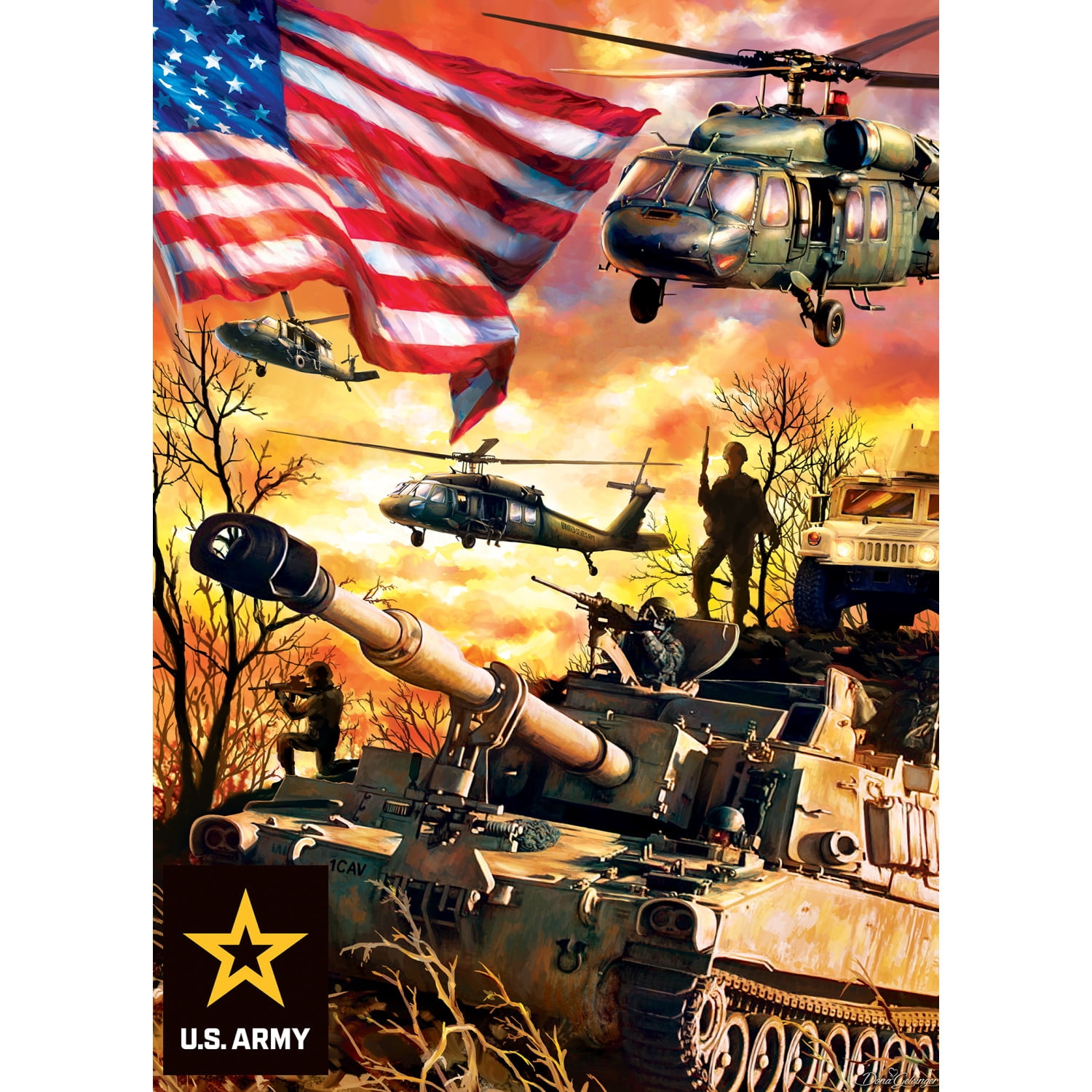 MasterPieces 1000 Piece Jigsaw Puzzle - Army Firepower - 19.25"x26.75"