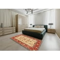 thumbnail image 4 of Ahgly Company Indoor Round Traditional Red Persian Area Rugs, 3' Round, 4 of 6