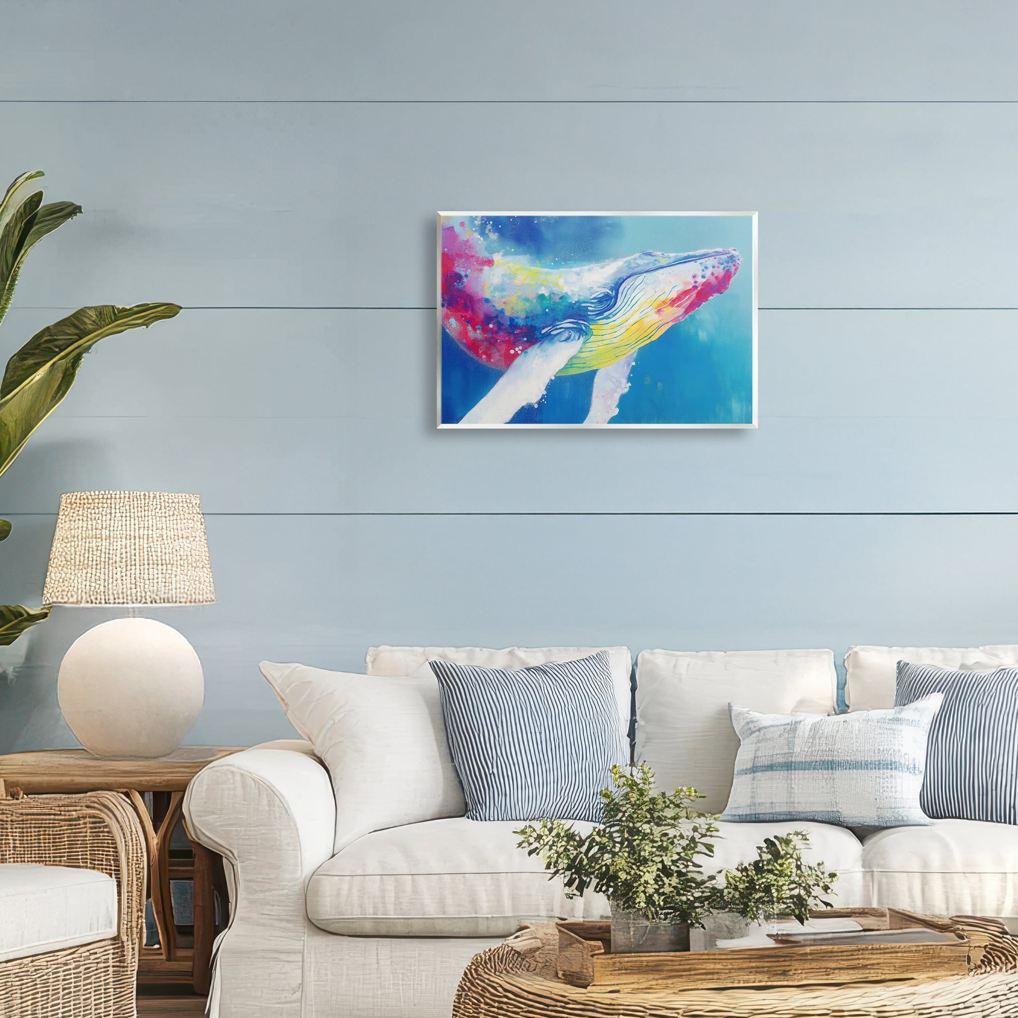 Stupell Industries Breaching Humpback Whale Wall Plaque Art, design by Chromatic Storm Studio