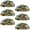 Multicolored 4, variant on PhooArto 6 Pcs Cup Drawer Pulls, Cow and Wood Board Sunflower Shell Shape Handles Cabinet Knobs for Dresser Cupboard Closet Wardrobe with Screws
