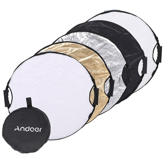 Andoer 60cm 5in1 Ronde Pliable Multi-Disque Portable Photo Photographique Circulaire Studio Réflecteur de Lumière Vidéo