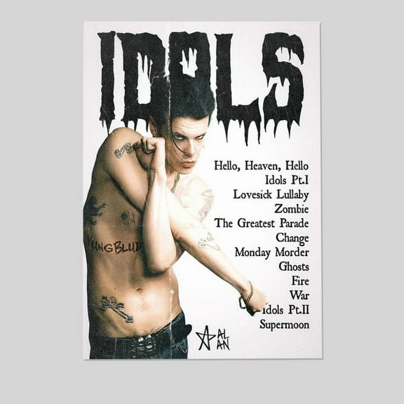 Music Poster- Yungblud Singer Poster - Yung..blud Album 2025 - Vintage Style - Size 24x36 - Kiloa