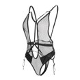 thumbnail image 5 of Gibobby Conjuntos de bragas de encaje Lenceria Mujer de una Pieza Erotica Baby Doll Sexy Conjunto de Ropa Interior Sensual para Mujer(Negro, 4XG), 5 of 5