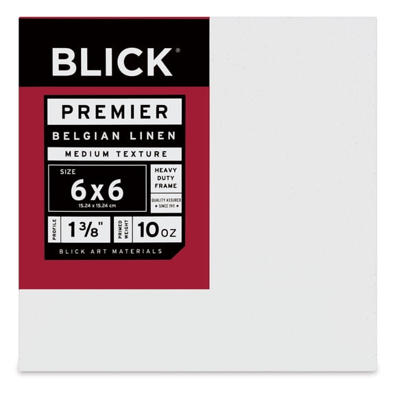 Blick Premier Belgian Linen - 6" x 6", Oil-Primed, 1-3/8" Profile