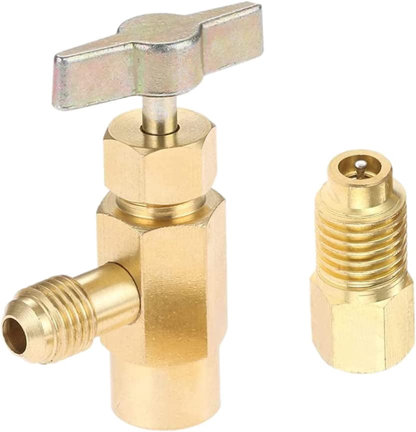 Air Conditioning Recharge Kit Self-Sealing R134A Can Tap Valve Adapter ...