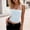 White, variant on FRSASU Women's Sleeveless Tank Top Hot Girls Open Back Slim Fit Halter Neck Backless Crop Tops White