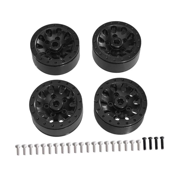 4 ruedas de coche RC 1/12 1/16 de repuesto resistentes al desgaste, juego de neumáticos para C14 negro
