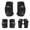 Black, variant on Protective Gear Set for Skateboarding, Roller Skating, Cycling Knee Pads, Elbow Pads, Wrist Guards Adult & Youth