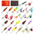 thumbnail image 2 of 24 Piece Luya Sequin Fishing Lures Gift Box Set - Assorted Spinner Baits for Anglers, Perfect "Happy Fishing" Gift for Fishing Enthusiasts, 2 of 6