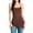 BROWN, variant on Women & Plus Basic Cami with Adjustable Spaghetti Straps Layering Tank Top (DARK RED, M)