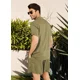 thumbnail image 5 of Conjunto Casual Suelto De Camisa De Lino De Algodón P/hombre, 5 of 7