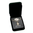thumbnail image 2 of Until We Meet Again Cremation Necklace and Card - Gold Cross Urn Memorial Jewelry - Waterproof Stainless Steel Container - Human Ashes Urn Keepsake - Funnel Kit - Ships Next Day, 2 of 3