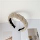 thumbnail image 5 of Diademas para mujer Diademas trenzadas Diadema de moda Accesorios para el cabello cruzados, Diadema beige Diadema ancha Suave, 5 of 5