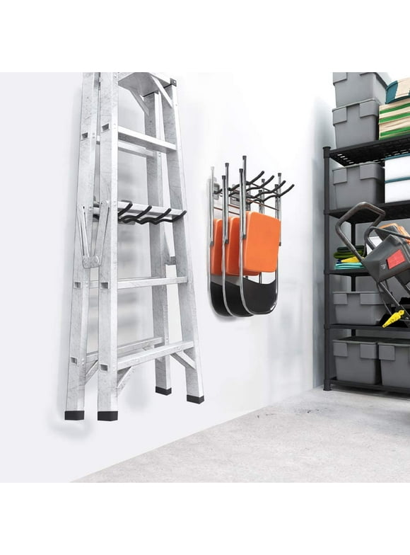 Ladder Hooks in Wall Organization