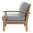 thumbnail image 3 of Modern Contemporary Urban Design Outdoor Patio Balcony Garden Furniture Lounge Sofa and Chair Set, Wood, Grey Gray Natural, 3 of 8