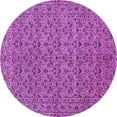 thumbnail image 1 of Ahgly Company Indoor Round Persian Purple Traditional Area Rugs, 6' Round, 1 of 4