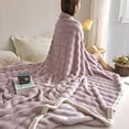 thumbnail image 4 of ZZkhGO Fleece Throw Blanket, 59x40 Inch Soft Couch Cover, Warm Fluffy Bedspread for Living Room Bed, 4 of 6