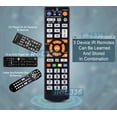 thumbnail image 2 of Premium 3-Device IR Learning Remote Controller For TV Cable Box DVD Player AV Receiver, 2 of 5