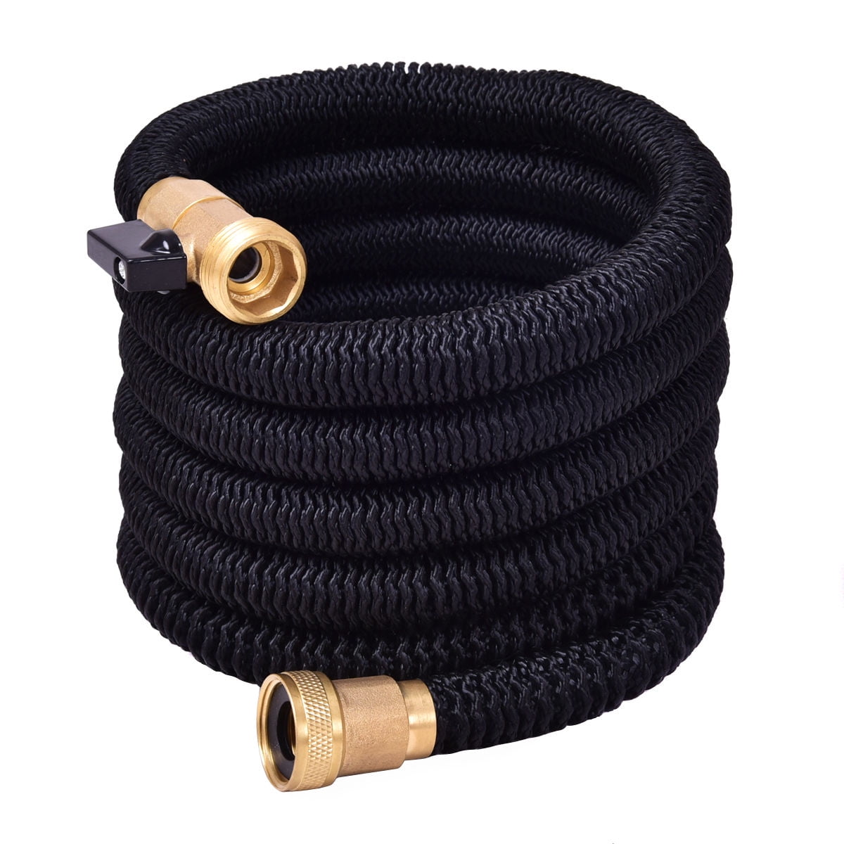 Costway 25FT Expanding Flexible Water Hose Pipe Home Garden Hose Watering Black by Costway