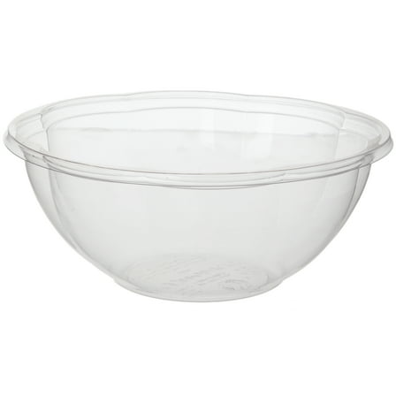 Eco-Products Clear Disposable PLA Plastic Salad Bowl, Eco-Friendly Compostable Take Out Salad Bowl, 24 oz, Case of 300