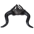 thumbnail image 3 of Diadema de cuernos negros, decoración de diadema de cuernos de Halloween, diadema de cuernos de Cosplay, diadema de cuernos de Halloween, claridad notable, 3 of 12